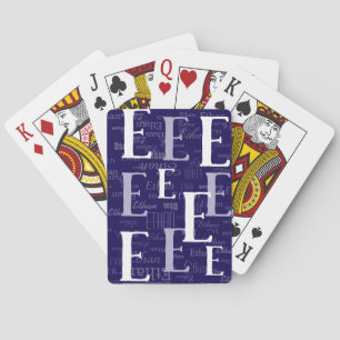 Jeu De Cartes Créez des cartes bleues avec votre propre nom