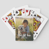 Jeu De Cartes Créez Vos Propres Cartes De Lecture Photo (dos)