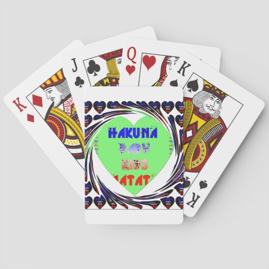 Jeu De Cartes Créez vos propres coeurs lumineux conception bébé (dos)