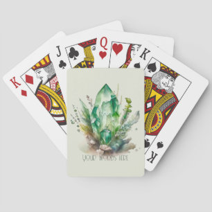 Jeu De Cartes Créez vos propres cristaux vert émeraude