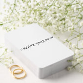 Jeu De Cartes Créez votre propre (Insitu (Mariage))