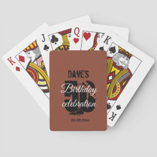 Jeu De Cartes Créez votre propre 50e anniversaire en terre cuite