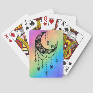 Jeu De Cartes Créez votre propre Boho Magique Lune Silhouette