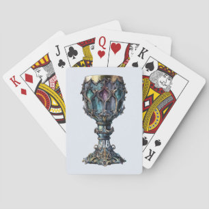Jeu De Cartes Créez votre propre chalice Bleu Bleu Rimé Or