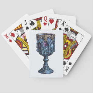 Jeu De Cartes Créez votre propre chalice en pierre bleue gothiqu