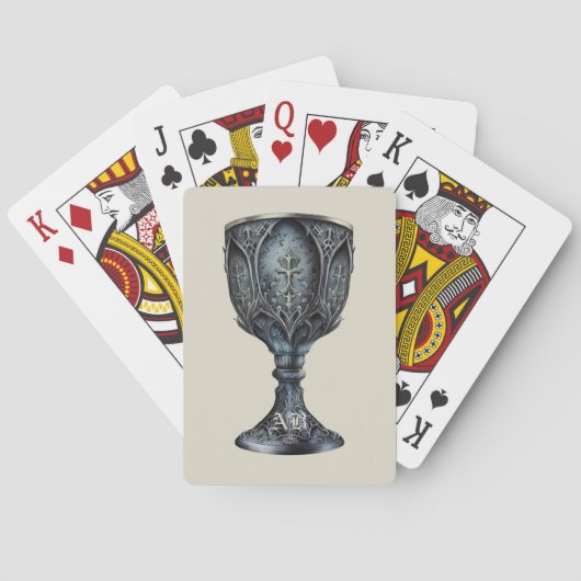 Jeu De Cartes Créez votre propre chalice gothique médiéval (dos)