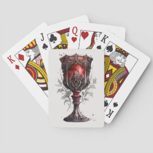 Jeu De Cartes Créez votre propre chalice gothique rouge
