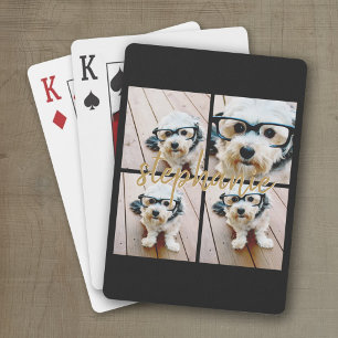 Jeu De Cartes Créez votre propre collage de 4 photos - Nom du sc
