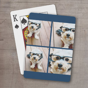 Jeu De Cartes Créez votre propre collage de photos - Navy 4 imag