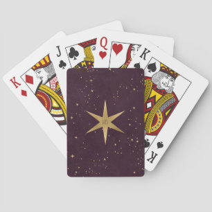 Jeu De Cartes Créez Votre Propre Étoile À Six Branches Or Vin