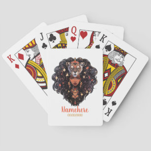Jeu De Cartes Créez Votre Propre Femme Afro-Américaine Lionne