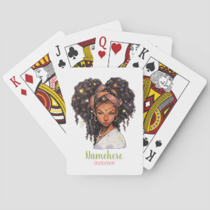 Jeu De Cartes Créez Votre Propre Femme Afro-Américaine Vierge