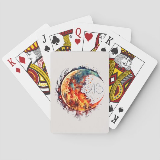 Jeu De Cartes Créez votre propre lune de feu (dos)