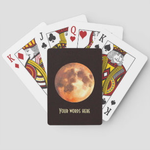 Jeu De Cartes Créez Votre Propre Lune Orange Mystique