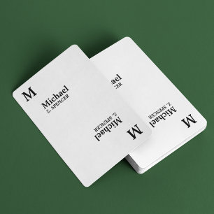 Jeu De Cartes Créez votre propre minimaliste moderne simple pers