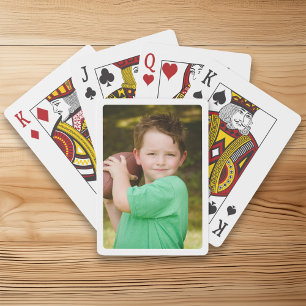 Jeu De Cartes Créez votre propre photo avec une bordure blanche