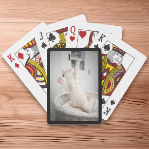 Jeu De Cartes Créez votre propre photo avec une bordure noire