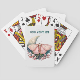 Jeu De Cartes Créez votre propre teigne et fleur de lune rose