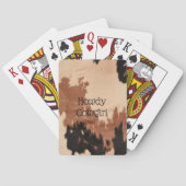 Jeu De Cartes Crème Brown de cowhide (dos)