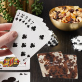 Jeu De Cartes Crème Brown Vachette du sud-ouest (In Situ)