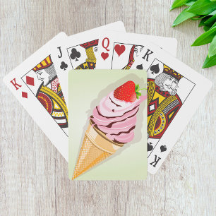 Jeu De Cartes Crème De Glace À La Fraise