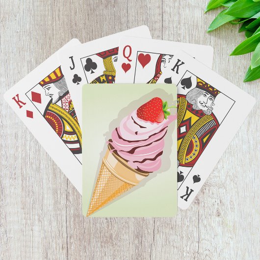 Jeu De Cartes Crème De Glace À La Fraise