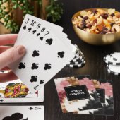 Jeu De Cartes Crème d'or rose noir vachette (In Situ)