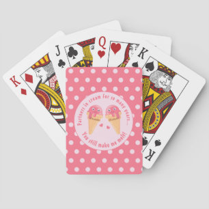 Jeu De Cartes Crème glacée Scoops Cute Romantique Saint Valentin