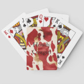 Jeu De Cartes Crème Rouge Or Occidental (dos)