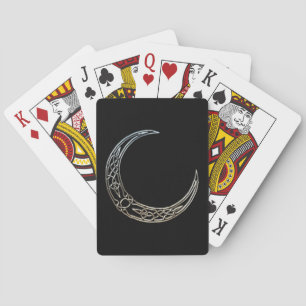 Jeu De Cartes Crescent Céleste Noir Et Argent