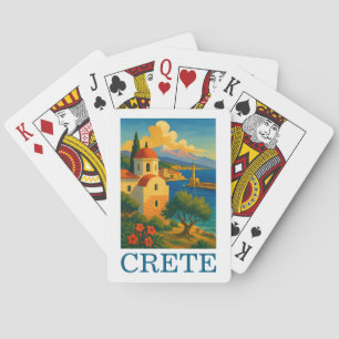 Jeu De Cartes Crète vintage Grèce Île d'artisanat Voyage