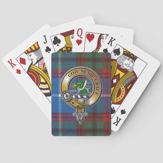 Jeu De Cartes Crichton Tartan & Badge (dos)
