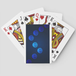 Jeu De Cartes Cristal bleu design irlandais