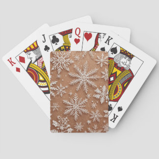 Jeu De Cartes Cristaux d'hiver dorés