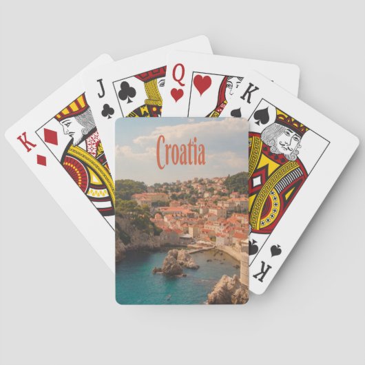 Jeu De Cartes Croatie Europe du Sud-Est Zagreb (dos)