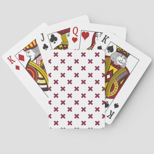 Jeu De Cartes Crochets Mulberry sur blanc (dos)
