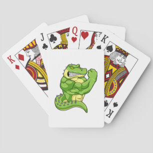 Jeu De Cartes Crocodile comme Bodybuilder & grands Muscles