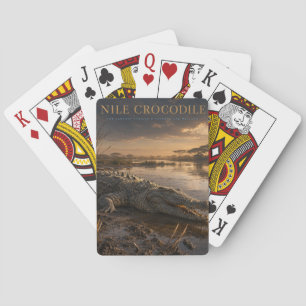 Jeu De Cartes Crocodile du Nil Rivière Africaine ANIMAUX