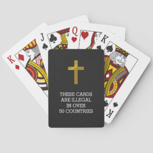 Jeu De Cartes Croix chrétienne - Illégale dans plus de 50 pays