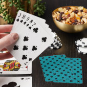 Jeu De Cartes Croix noire sur turquoise (In Situ)