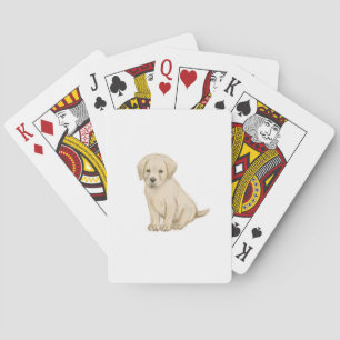 Jeu De Cartes Croquis adorable de chiot labrador