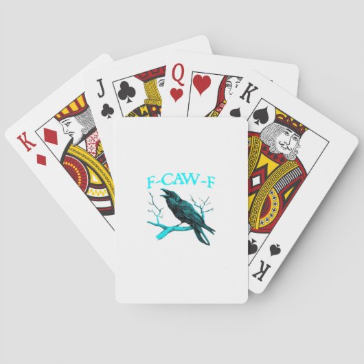 Jeu De Cartes Crow F-Caw-F Funny Bird Retro (dos)