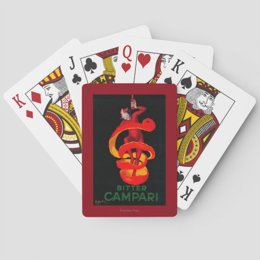 Jeu De Cartes Cru amer PosterEurope de Campari (dos)
