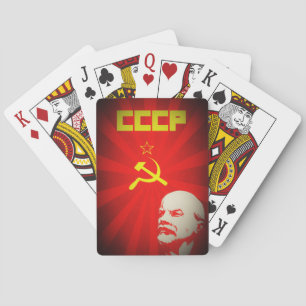 Jeu De Cartes cru communiste soviétique f de propagande de