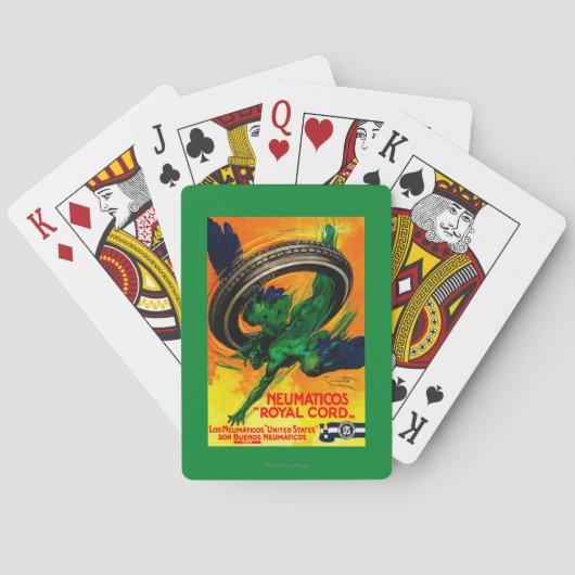 Jeu De Cartes Cru royal PosterEurope de corde de Neumaticos (dos)