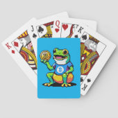Jeu De Cartes Crypto Frog - Drôle Pixel Art Devise numérique (dos)