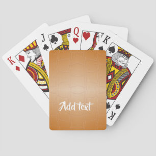 Jeu De Cartes Cuir Brown texturé