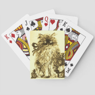 Jeu De Cartes CUISINE AVEC ROSES, Brown Sepia White