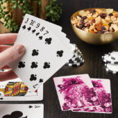 Jeu De Cartes CUISINE AVEC ROSES, Rose Fuchsia Blanc (In Situ)