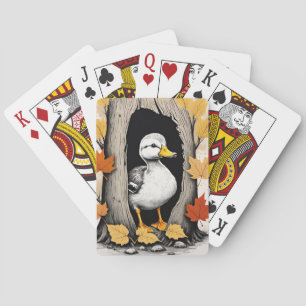 Jeu De Cartes Curieux colliers et feuilles d'automne Design Moti
